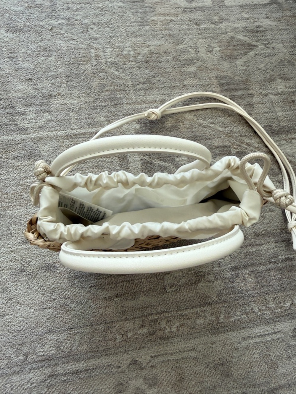 H&M Straw Drawstring Mini Tote - Picture 3 of 4